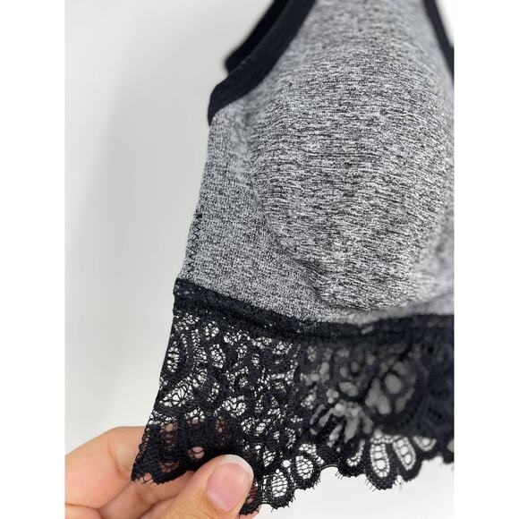 Daisy Fuentes 2 Pack Lace Gray Black Bras Bralette Everyday Comfort NEW Small - Picture 5 of 12